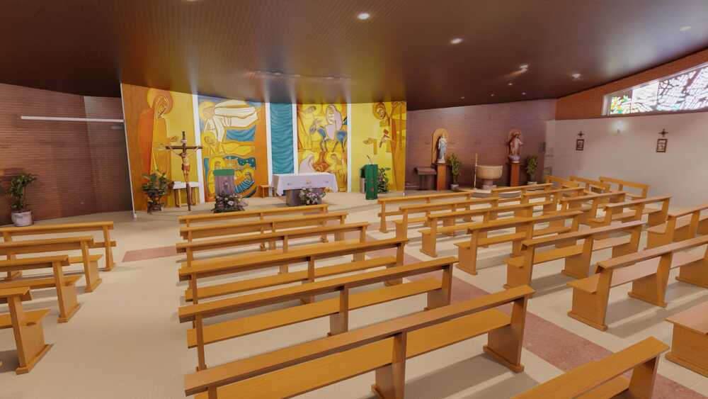 Recreación del nuevo altar que próximamente estrenará la iglesia de San José Artesano de Guadalajara.