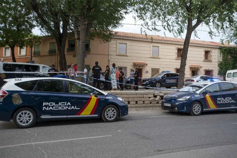 Despliegue policial en la tarde de ayer debido al tiroteo