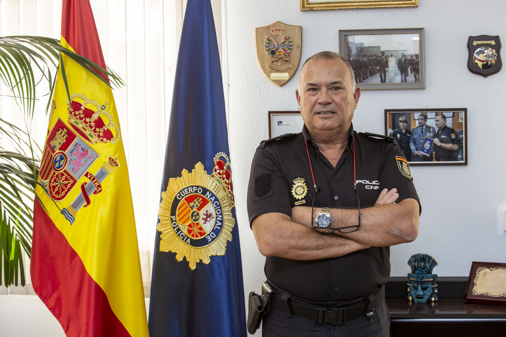 Ángel José Alcázar es comisario jefe de la Policía Nacional de Guadalajara desde febrero de 2022.