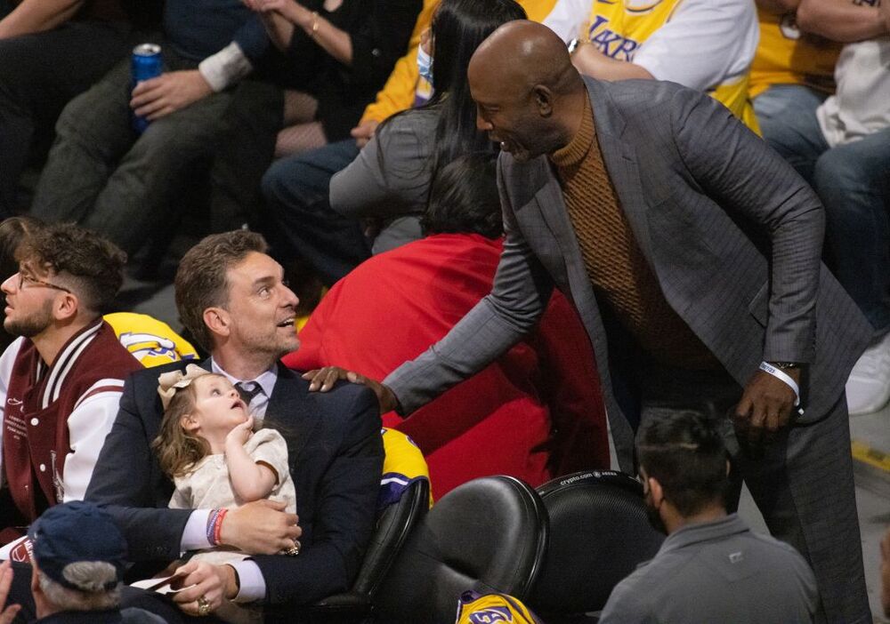 Rueda de prensa de Pau Gasol antes de partido de NBA  / PHILLIP KIM