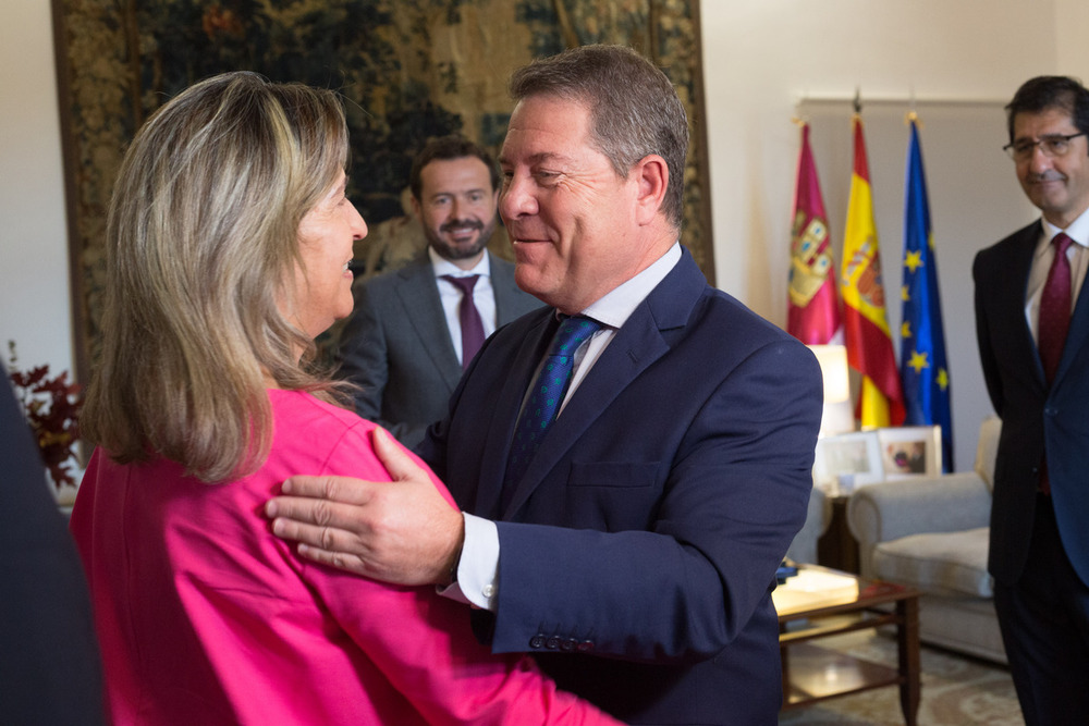 Primer encuentro del presidente de Castilla-La Mancha y Ana Guarinos tras su toma de posesión como alcaldesa 