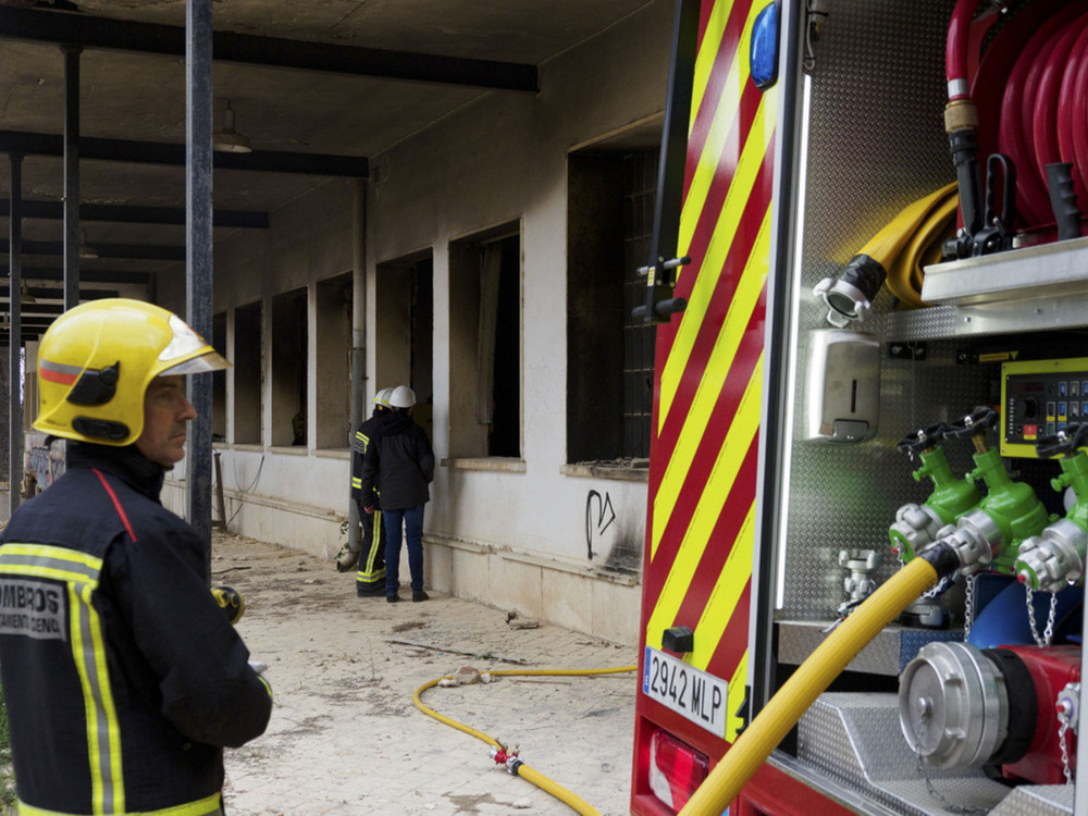 Sofocado un incendio en un antiguo colegio de Cuenca