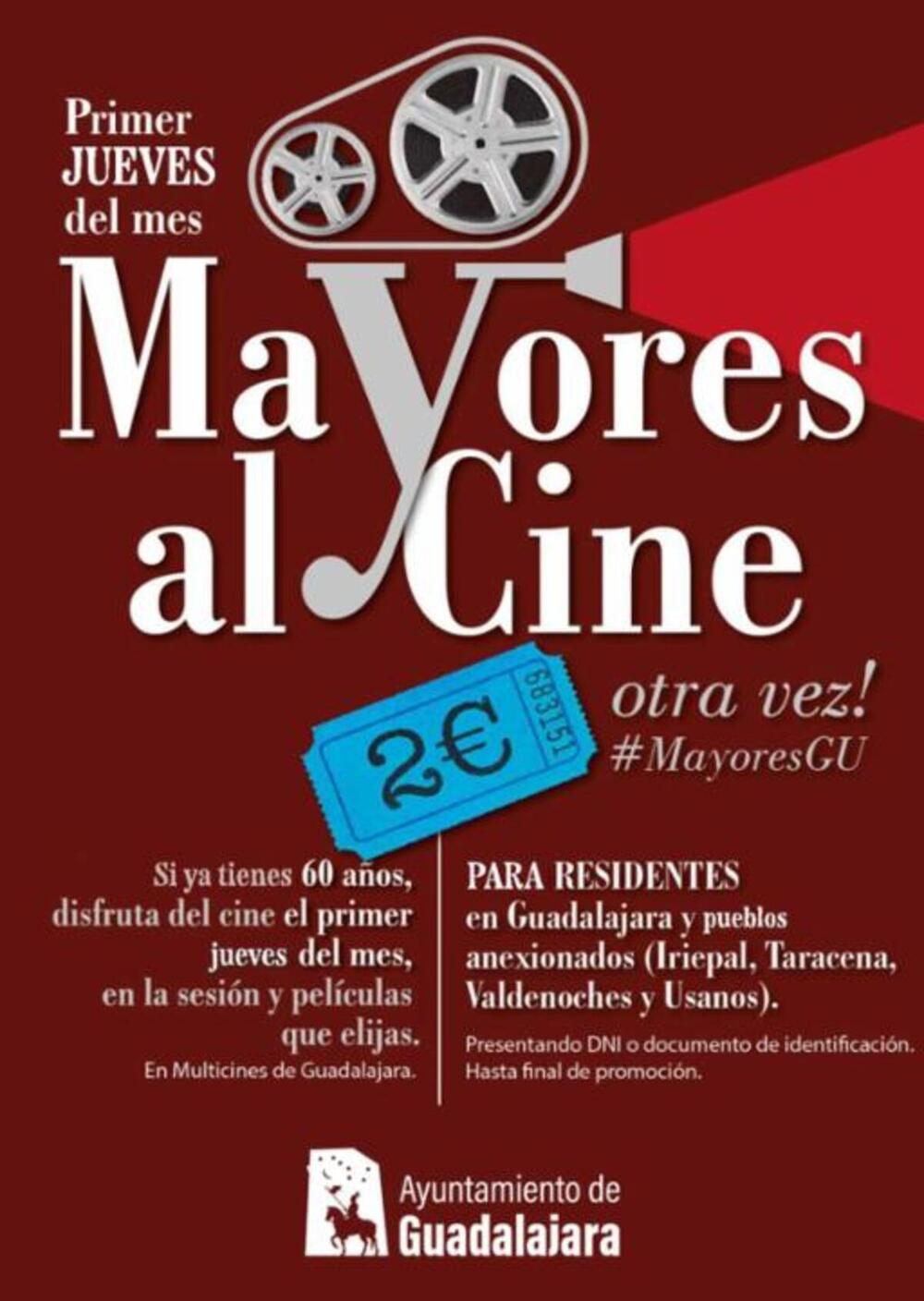 Los mayores de Guadalajara inician el año con cine a 2 euros | Noticias La  Tribuna de Guadalajara