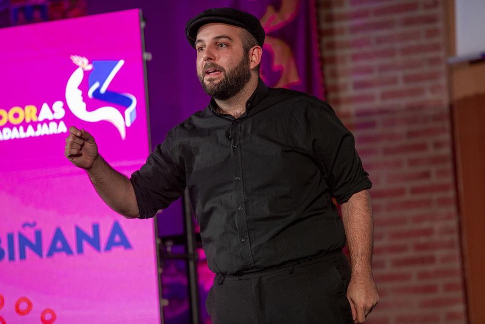 Gonzalo Albiñana en una de sus recientes actuaciones en Guadalajara.