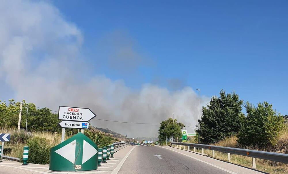 Incendio cerca del Casino de Guadalajara 