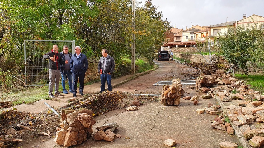 Imágenes de la visita cursada por el presidente de la Diputación, José Luis Vega, a varios de los municipios del Señorío de Molina afectados por la DANA.