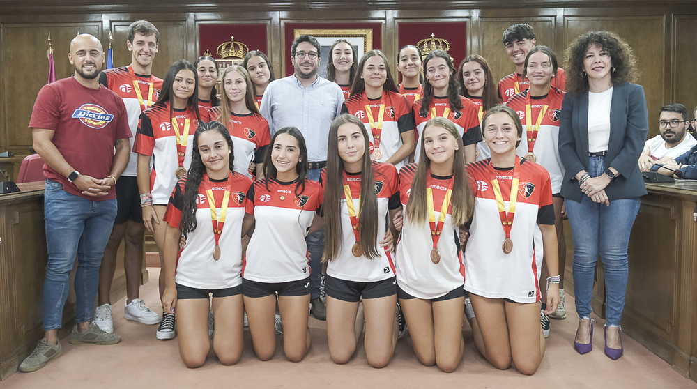 Equipo Cadete femenino, tercero de España.