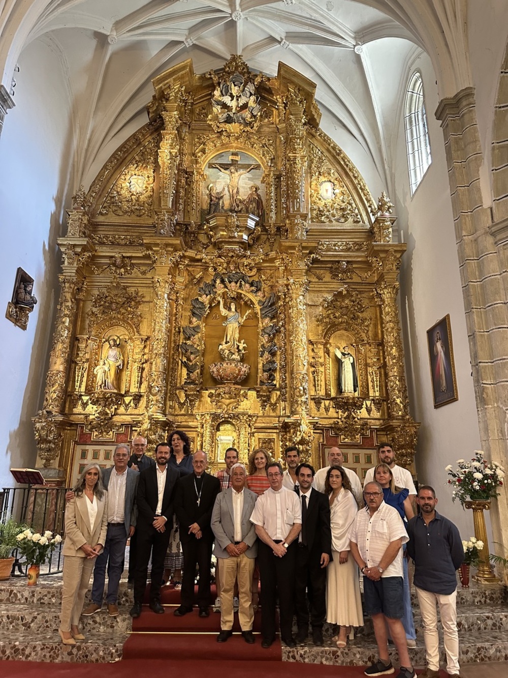 Retablo de la iglesia de Romancos recién restaurado 