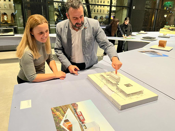 La maqueta del Centro de Ocio Río Henares se expone en Madrid