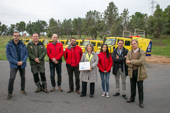 El servicio contra incendios recibe las últimas 10 autobombas