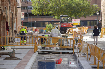 Cortes de tráfico por obras en la calles Virgen de la Antigua