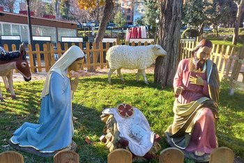 Roban el Niño Jesús del nacimiento del parque de la Concordia