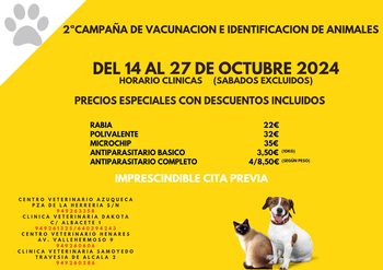 Azuqueca pone en marcha una campaña de vacunación de mascotas