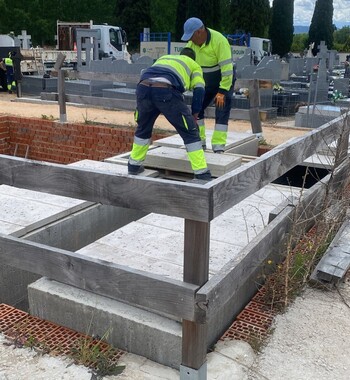 Yunquera realiza obras de ampliación del cementerio