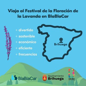 Brihuega y BlaBlaCar se unen para la Floración de la Lavanda