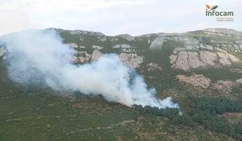 Incendio en el parque natural de Sierra Norte de Guadalajara