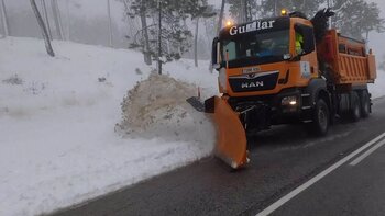 Transportes realiza un simulacro ante nevadas en la A-2