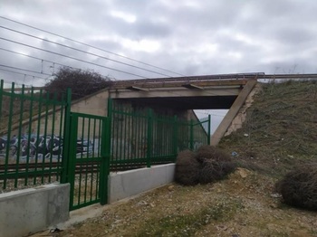 Construirán pasarela peatonal en Alovera sobre la vía del tren