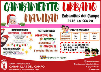 Cabanillas organiza un nuevo Campamento Urbano de Navidad