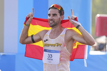 Álvaro Martín, medalla de bronce en los 20 kilómetros marcha