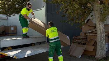 MVH ha recogido 44.700 kilos de papel y cartón comercial