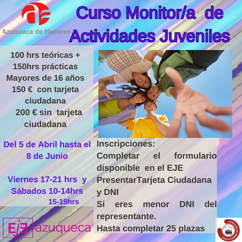 Azuqueca convoca un curso de Monitor de Actividades Juveniles