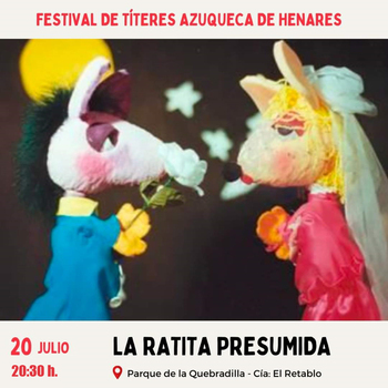 “La ratita presumida” llega al Festival de Títeres de Azuqueca