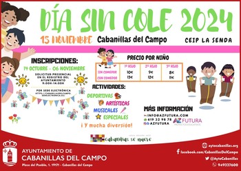 Cabanillas organiza un campamento urbano el 15 de noviembre