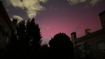 Esta madrugada se vieron auroras boreales en la provincia