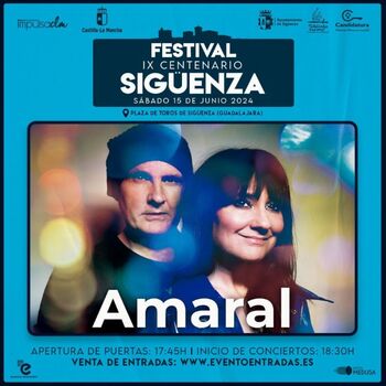 Este sábado, festival en Sigüenza con Amaral y Nena Daconte
