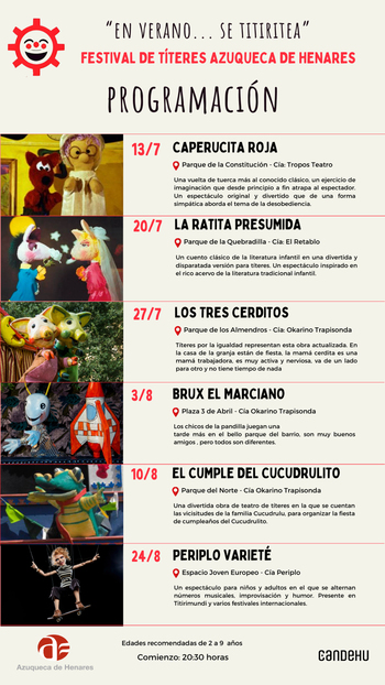 “Caperucita Roja” abre el Festival de Títeres de Azuqueca