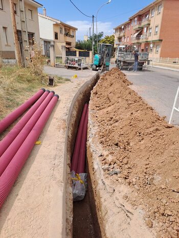 Iberdrola soterra la línea de media tensión en Jadraque