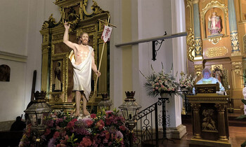La Iglesia de Cabanillas estrena talla del Cristo Resucitado