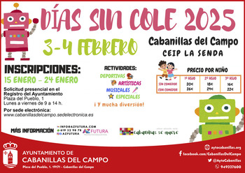 Cabanillas organiza un campamento urbano para 3 y 4 de febrero