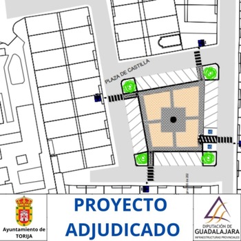 Adjudicadas las obras de mejora de la Plaza Castilla de Torija