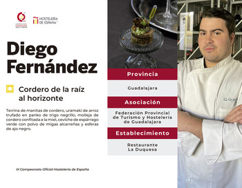 Diego Fernández representará a Guadalajara con su gastronomía