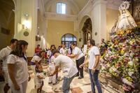 Ofrenda floral a la Virgen de la Antigua